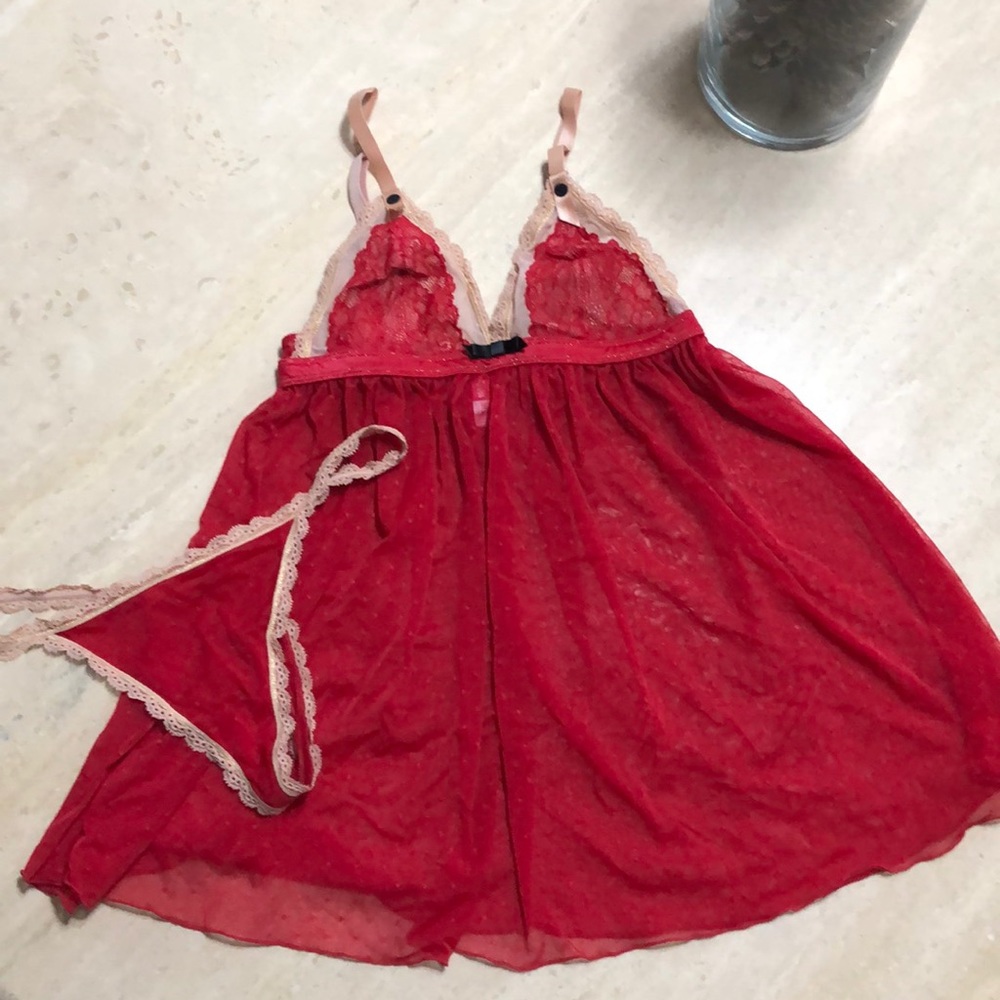 Intimates, lingerie, babydoll, 2piece nightgown6/M
